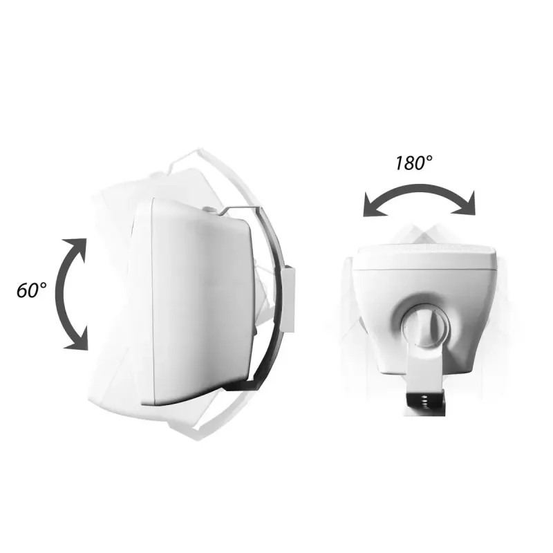 Altavoz de 2 vías Omnitronic 11036915 Blanco con cable 16 W