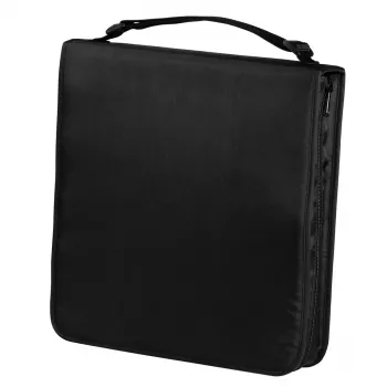 Funda para CD Hama Nylon 160, negra 160 discos