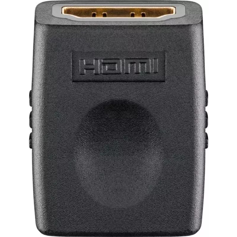 ACC adaptador HDMI AH006, HDMI Type-A a HDMI Type-A, contactos dorados, negro