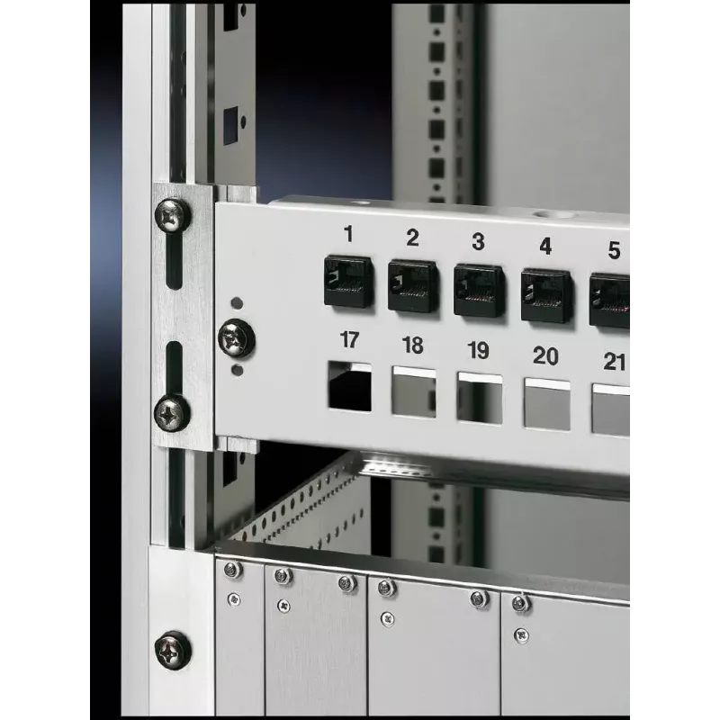 Rittal DK 7246.060 adaptador de rack métrico, 6U, 19/21 pulgadas, paquete de 2