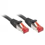 Cable de red Lindy cable/adaptador negro 1 m Cat6 S/FTP (S-STP)
