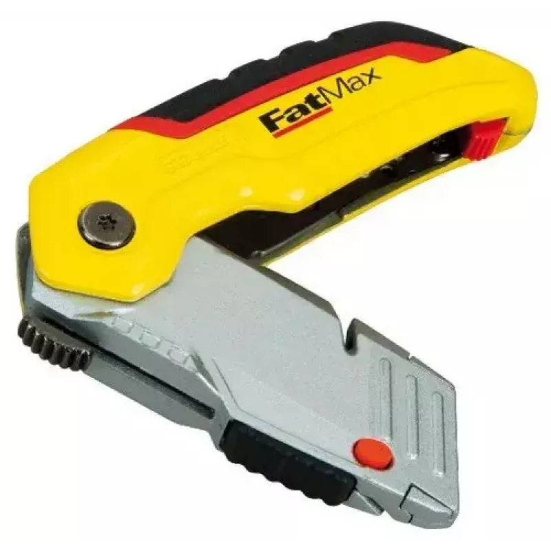Cúter Stanley 0-10-825 negro metálico amarillo 14 cm hoja
