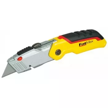 Cúter Stanley 0-10-825 negro metálico amarillo 14 cm hoja
