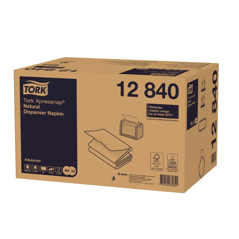 Servilletas de papel Tork 12840 natural 1125 uds.