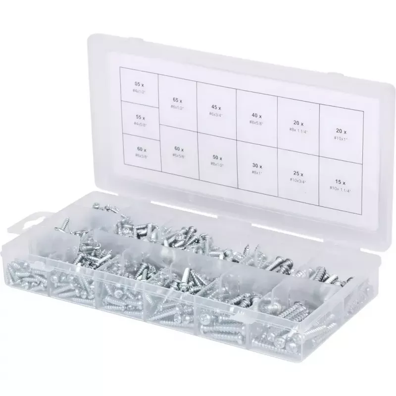 Juego de tornillos/pernos KS Tools 970.0420 550 uds. ISO 7049 680 g