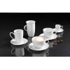 Ritzenhoff & Breker Snap BIANCO taza de capuchino de porcelana 0,3 L, juego de 4