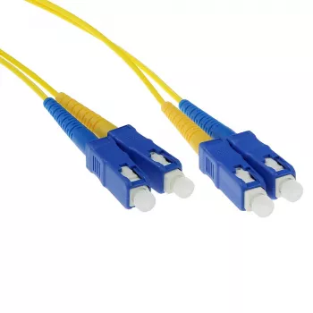 Cable de fibra óptica ACT 30 metros LSZH monomodo 9/125 OS2 dúplex con conectores SC