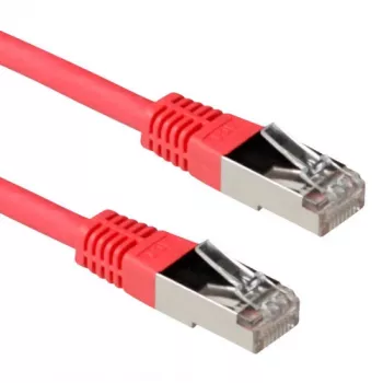 ACT Rojo 0,5 metros LSZH SFTP CAT6A Cable de conexión con conectores RJ45