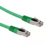 ACT Verde 3 m LSZH S/FTP CAT6A Cable de conexión con conectores RJ45