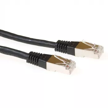 ACT Negro 1 metro LSZH SFTP CAT6A cable de red con conectores RJ45