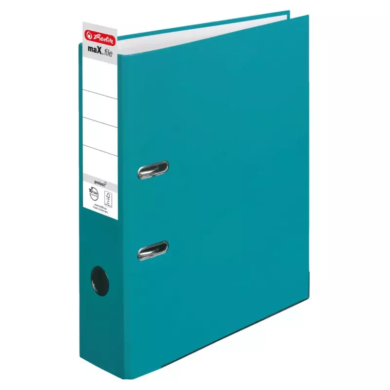 Archivador de anillas Herlitz maX.file A4 turquesa