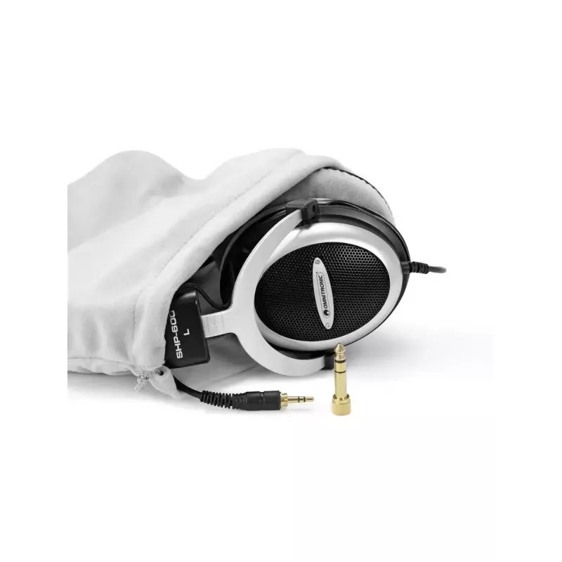 Omnitronic 14000329 Auriculares con cable con diadema llamadas música Negro Plata