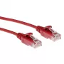 ACT Rojo 5 metros LSZH U/UTP CAT6 Cable de red Slimline para centro de datos con conectores RJ45