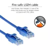 ACT Azul 3 metros LSZH U/UTP CAT6 Cable de red Slimline para centro de datos con conectores RJ45