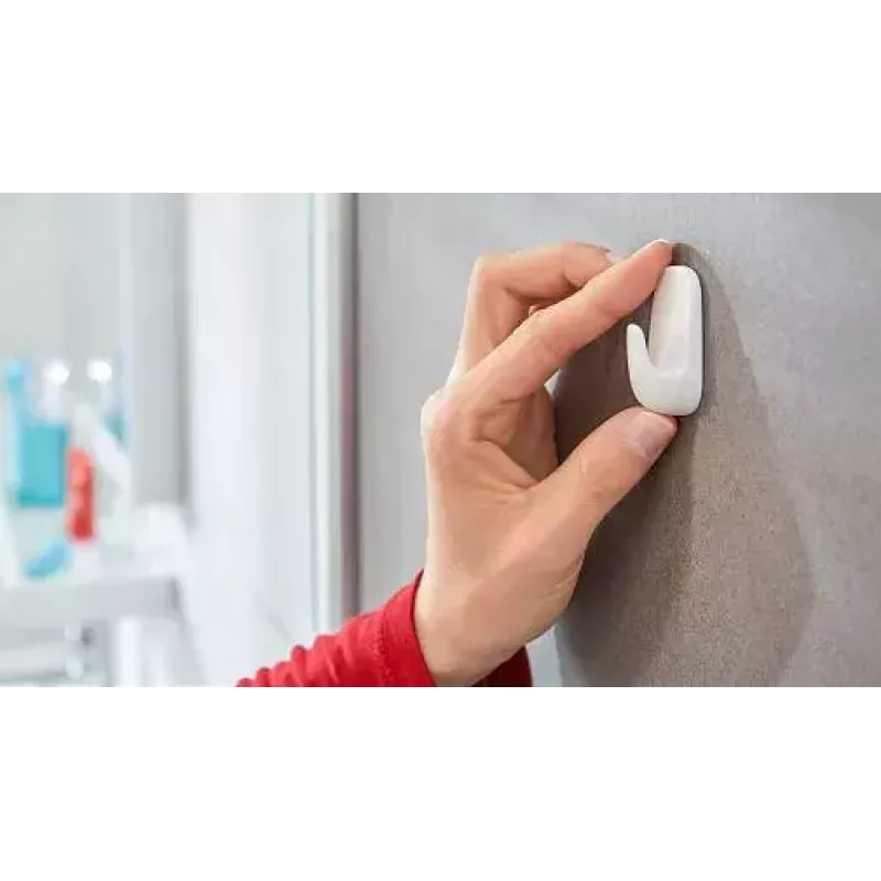 Gancho para toallas TESA 59782-00000 interior blanco 3 uds.