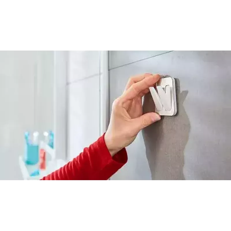 Gancho para toallas TESA 59785-00000 interior acero inoxidable blanco