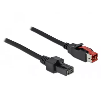 Cable PoweredUSB DeLOCK 85951 24 V a 2 x 4 pines macho 2 m