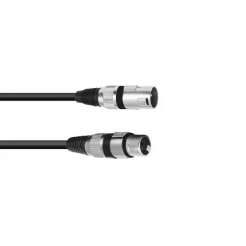 Cable de audio XLR 3 pines Omnitronic 3022047N 3 m Negro