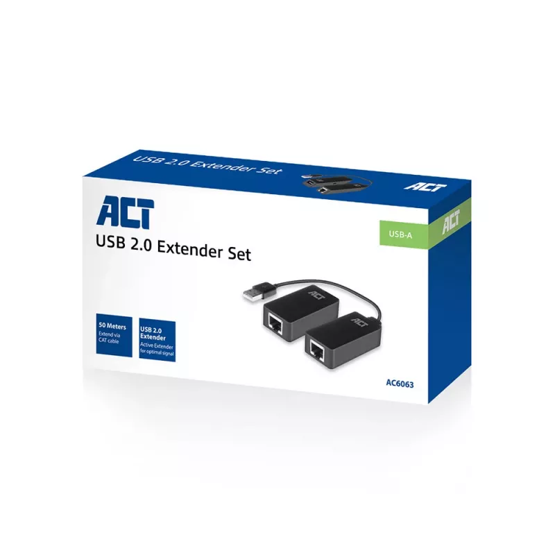 ACT Set extensor USB por UTP, hasta 50 metros