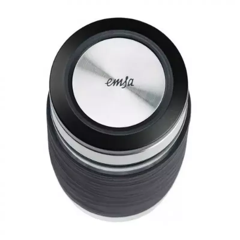 EMSA N20803 taza de té, 420 ml, negro, con filtro