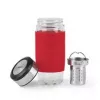 Emsa TEA MUG taza aislante con filtro 2 en 1, 420 ml, rojo