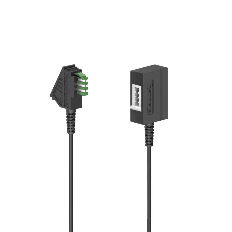Hama 00201102 Cable telefónico 10 m Negro