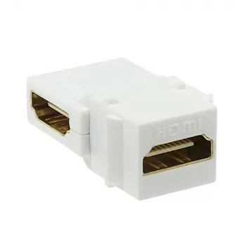 Acoplador Keystone HDMI hembra-hembra en ángulo ACT
