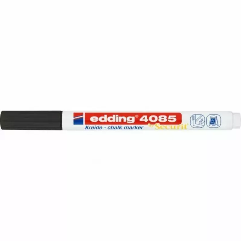 Rotulador de tiza Edding 4085 Punta redonda Negro 1 ud.