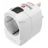 Hama World Travel Pro Adaptador de viaje universal tipo F Blanco
