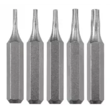 Juego de puntas para destornillador KWB 128240 — 5 uds. Puntas Torx T3 T4 T5 T6 T8, 28 mm