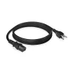 Cable de alimentación ACT conector USA - C13 negro 1,8 m