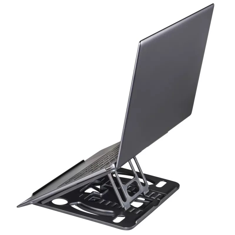 Hama Rotation soporte para portátil, giratorio 360°, inclinable, hasta 39 cm (15,4"), negro