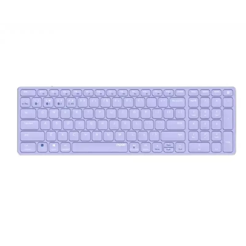 Teclado inalámbrico Rapoo E9700M QWERTZ alemán lila RF Bluetooth