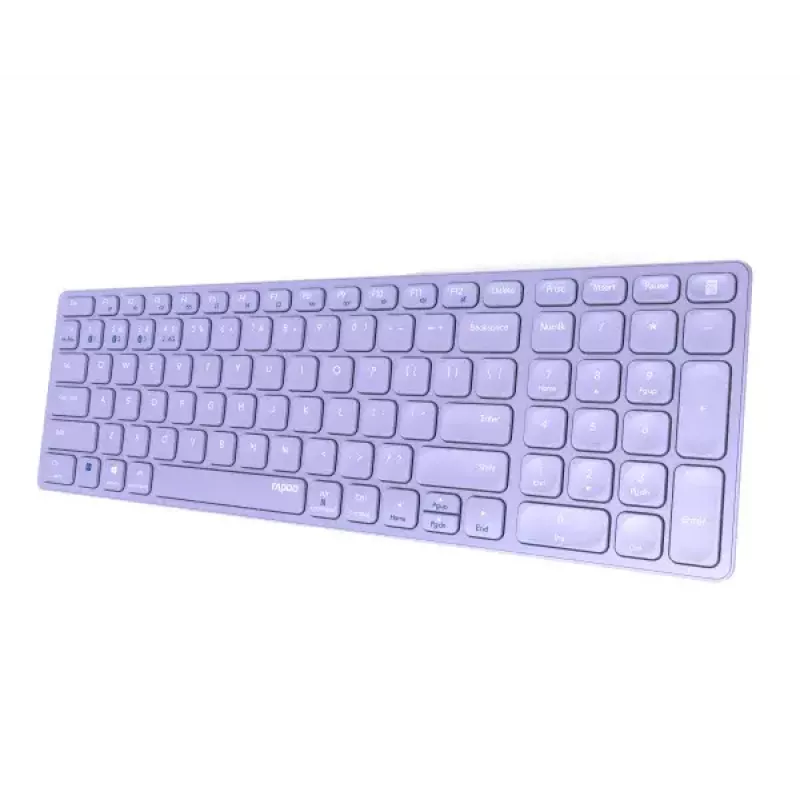 Teclado inalámbrico Rapoo E9700M QWERTZ alemán lila RF Bluetooth