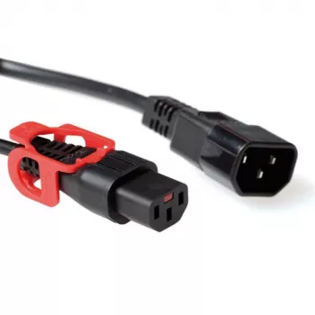 ACT cable de alimentación C13 IEC Lock+ - C14 negro 3 m, PC1527