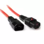 ACT cable de alimentación C13 IEC Lock C14 rojo 3 m PC1387 230V 10A