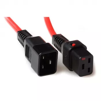 ACT cable de alimentación C19 IEC Lock C20 rojo 2 m 16 A 230 V