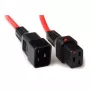 ACT cable de alimentación C19 IEC Lock C20 rojo 2 m 16 A 230 V
