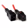 ACT cable de alimentación C19 IEC Lock - C20 rojo 1 m, PC1401