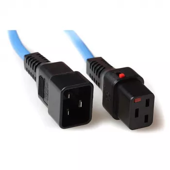 ACT cable de alimentación C19 IEC Lock - C20 azul 1 m, PC1357