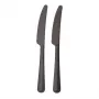 Cuchillo desechable Papstar 96527 negro polipropileno 197 mm 200 uds.