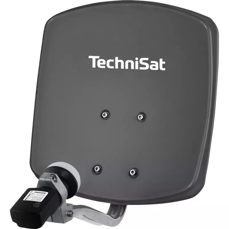 TechniSat DIGIDISH 33 antena parabólica con Satfinder V/H-LNB, gris pizarra