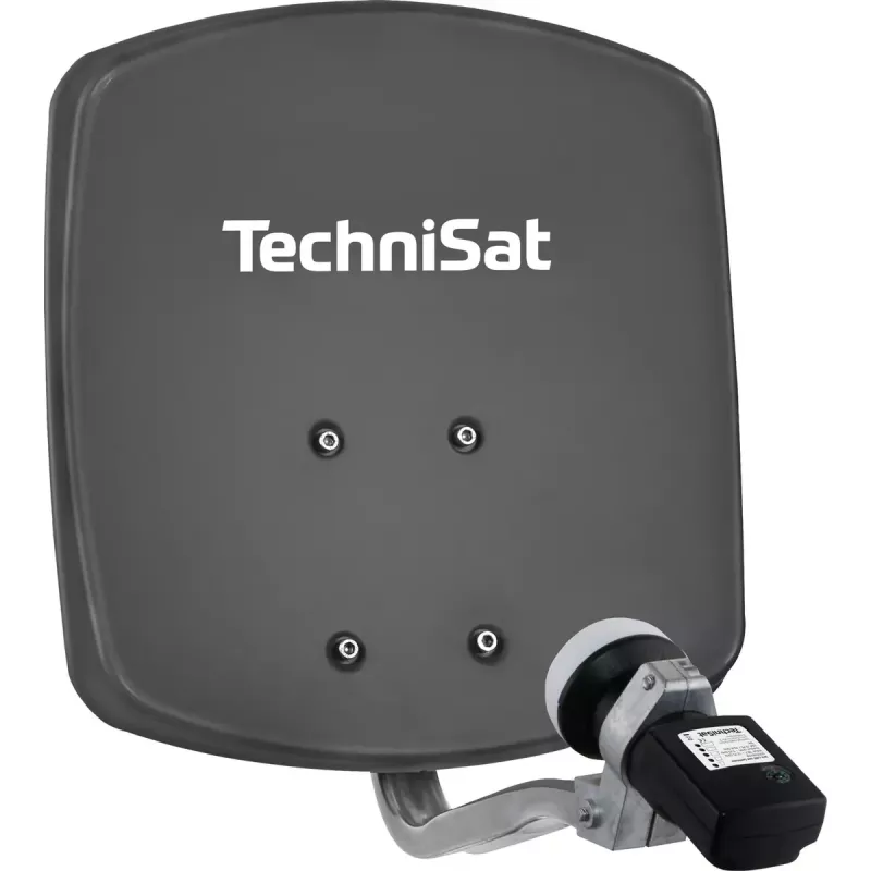 TechniSat DIGIDISH 33 antena parabólica con Satfinder V/H-LNB, gris pizarra