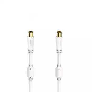 Hama 00205248 cable coaxial 5 m coax blanco