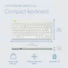 R-Go Tools teclado ergonómico R-Go Compact Break, teclado compacto con software de pausas, QWERTY (UK), Bluetooth, blanco