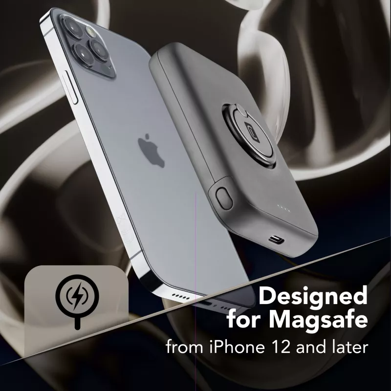 Cellularline batería externa inalámbrica MAG 5000 cargador portátil compatible con el sistema MagSafe