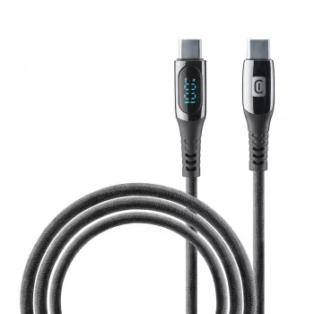 Cellularline cable con pantalla cable USB-C con pantalla LCD integrada