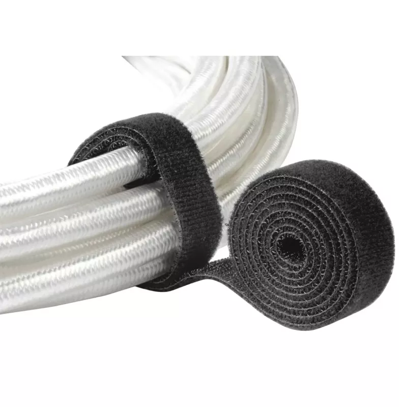 Hama 00221007 brida para cables brida de velcro nailon negro 1 ud.