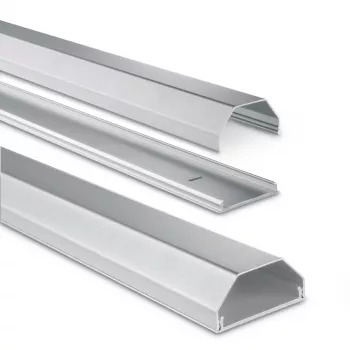 Hama 00220986 Organizador de cables Universal canaleta para cables Plata 1 unidad