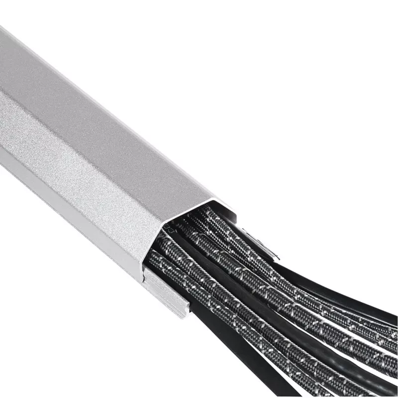 Hama 00220986 Organizador de cables Universal canaleta para cables Plata 1 unidad